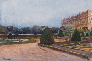 Zuidelijke parterre, Versailles door Rene Binet